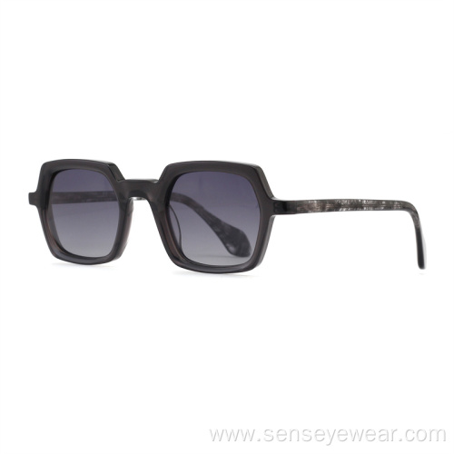 Luxury Women UV400 Shades Bevel Acetate Polarized Sunglasses